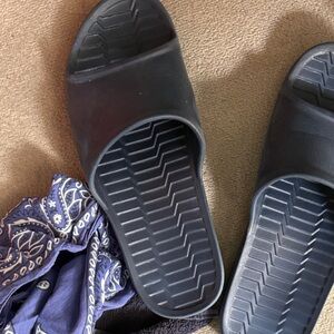 Men's Navy Slide Sandals